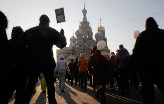 Russian Protests Adopt New Voice