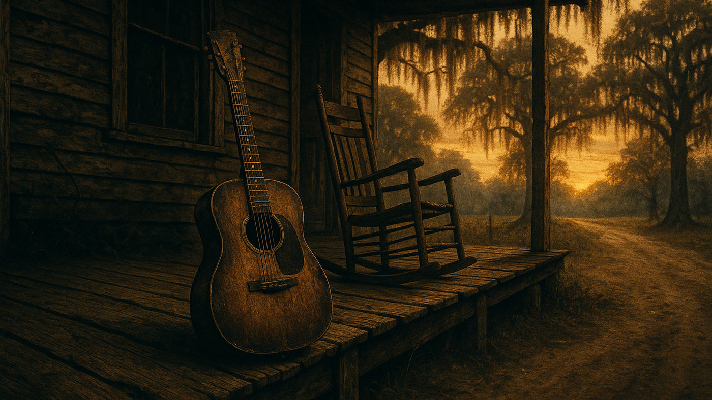 Deep South blues music album cover 